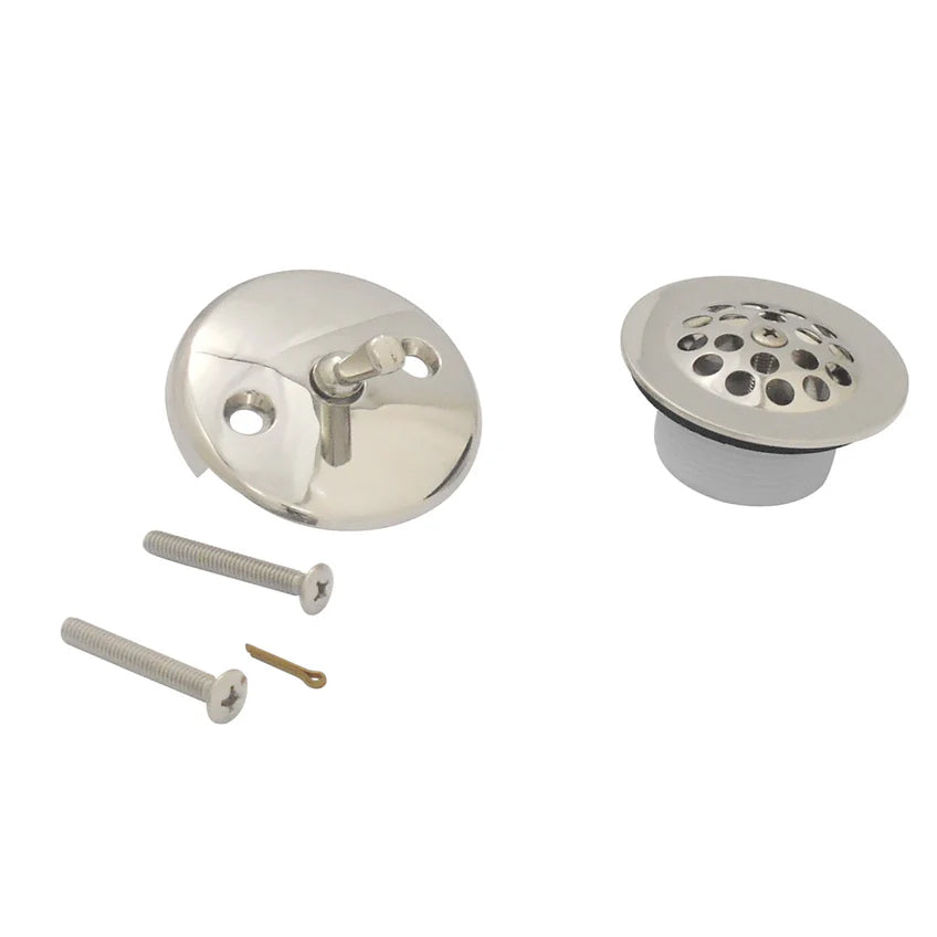 Zinc Alloy Trip Lever Tub Drain Conversion Kit in Polished Nickel-DirectSinks