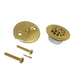 Zinc Alloy Trip Lever Tub Drain Conversion Kit in Brushed Brass-DirectSinks