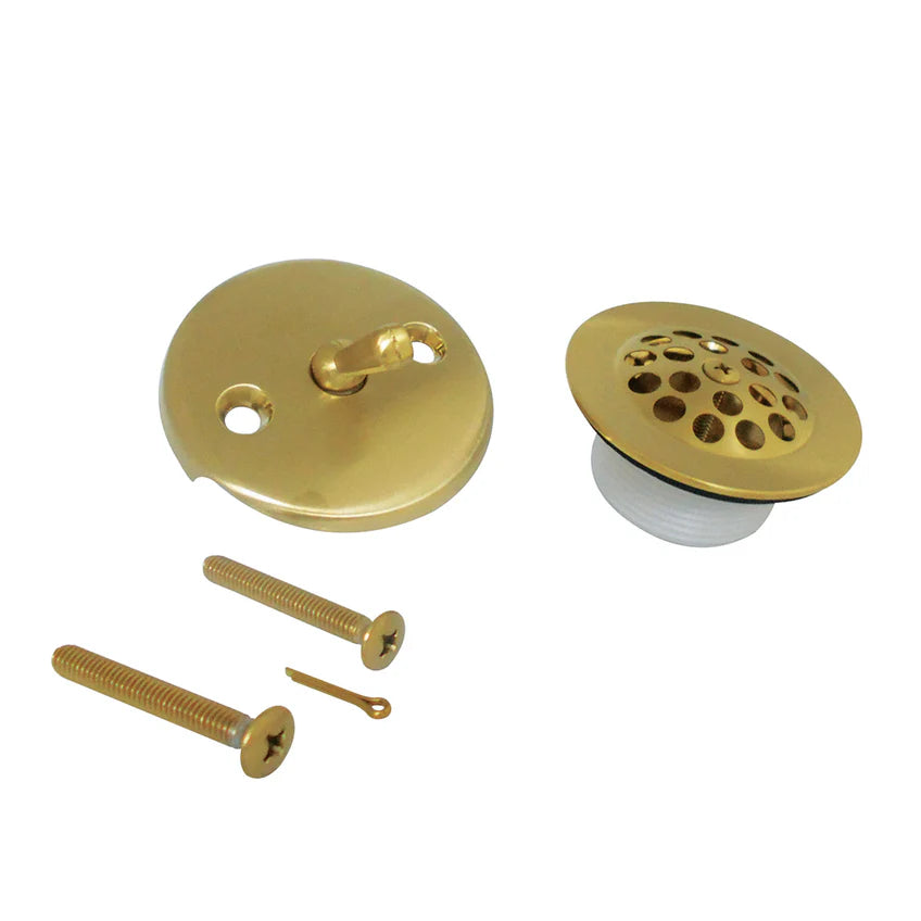 Zinc Alloy Trip Lever Tub Drain Conversion Kit in Brushed Brass-DirectSinks