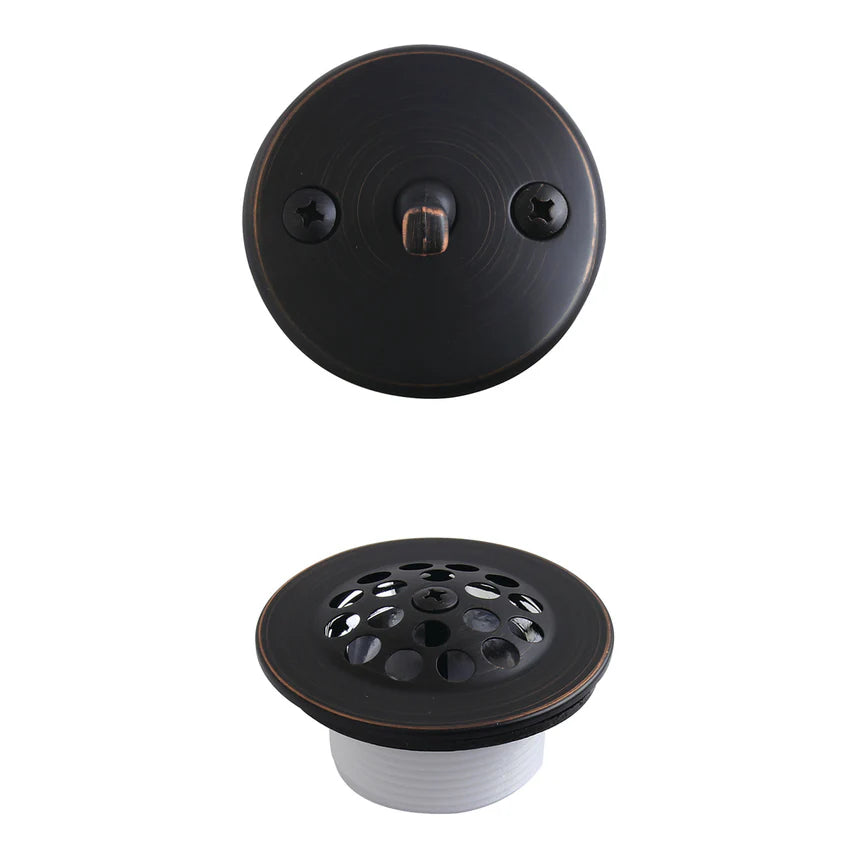 Zinc Alloy Trip Lever Tub Drain Conversion Kit in Naples Bronze-DirectSinks
