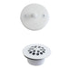 Zinc Alloy Trip Lever Tub Drain Conversion Kit in White-DirectSinks
