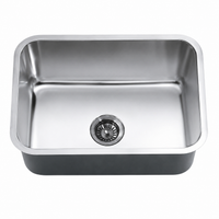 Dawn ASU2316 Single Bowl 25" Undermount Stainless Steel Kitchen Sink