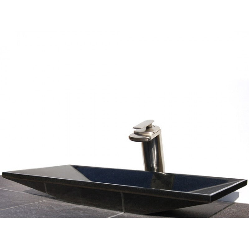 Eden Bath Black Ultra Modern Granite Sink