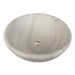 Eden Bath Echo Bowl Shaped Vessel Sink - Honed White Marble-DirectSinks