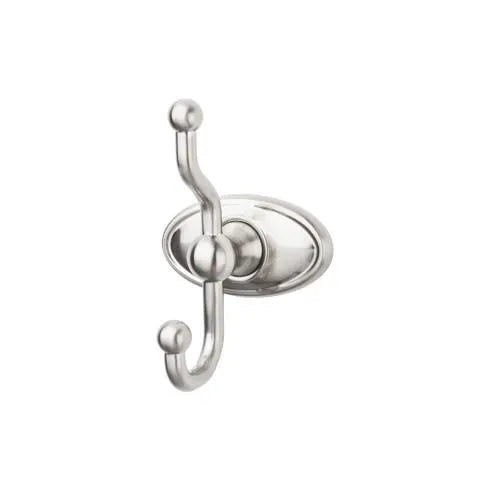 Top Knobs Edwardian Double Robe Hook in Brushed Satin Nickel-DirectSinks