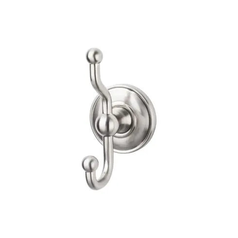 Top Knobs Edwardian Double Robe Hook in Brushed Satin Nickel-DirectSinks