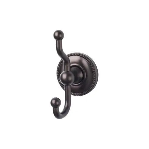 Top Knobs Edwardian Double Robe Hook in Oil Rubbed Bronze-DirectSinks