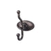 Top Knobs Edwardian Double Robe Hook in Oil Rubbed Bronze-DirectSinks