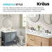 KRAUS Indy Widespread Bathroom Faucet in Chrome-DirectSinks