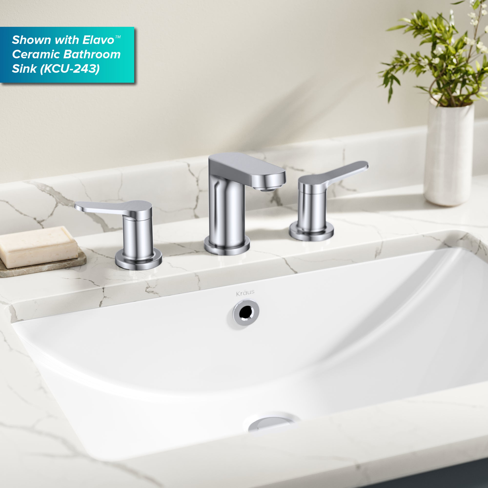 KRAUS Indy Widespread Bathroom Faucet in Chrome-DirectSinks