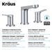 KRAUS Indy Widespread Bathroom Faucet in Chrome-DirectSinks