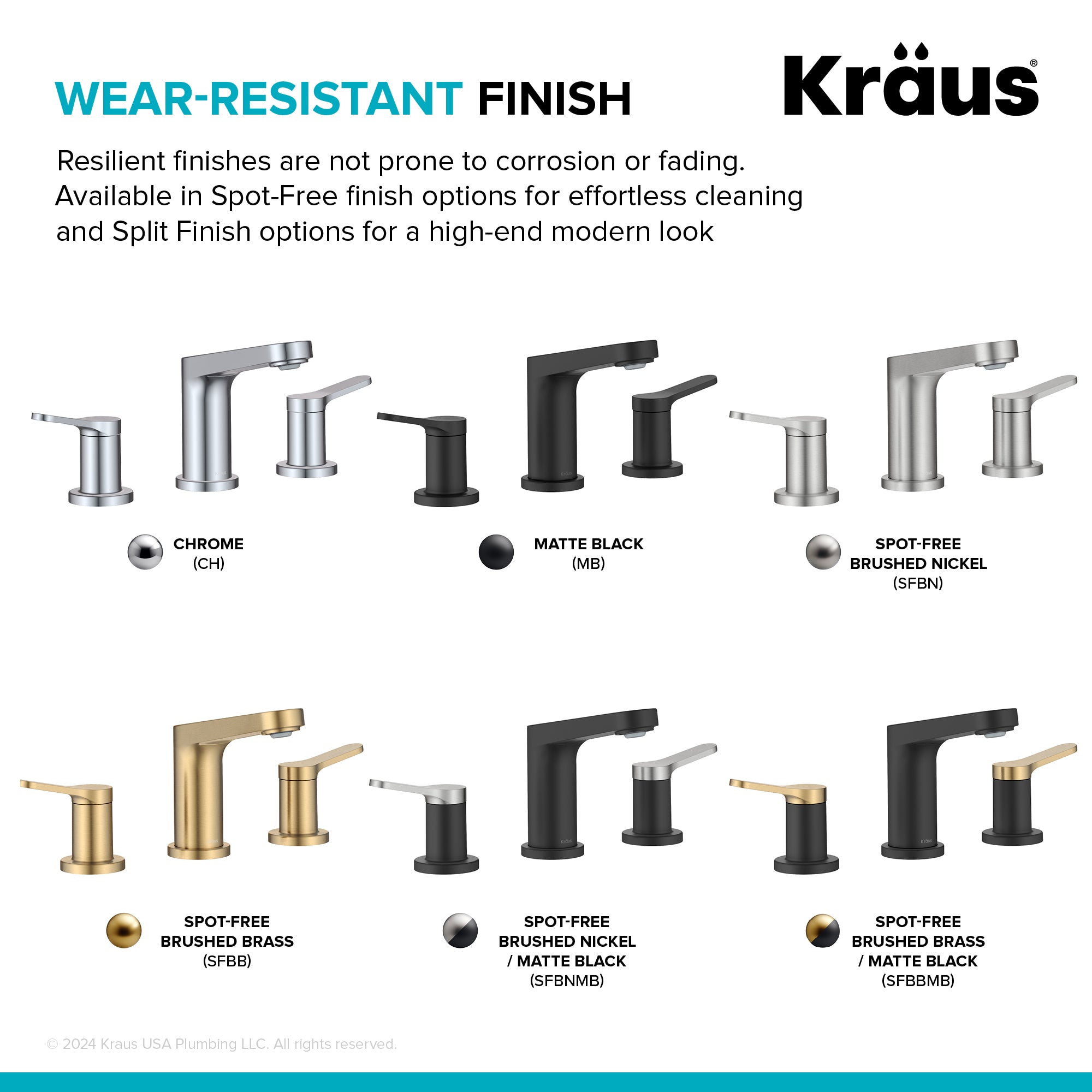 KRAUS Indy Widespread Bathroom Faucet in Chrome-DirectSinks