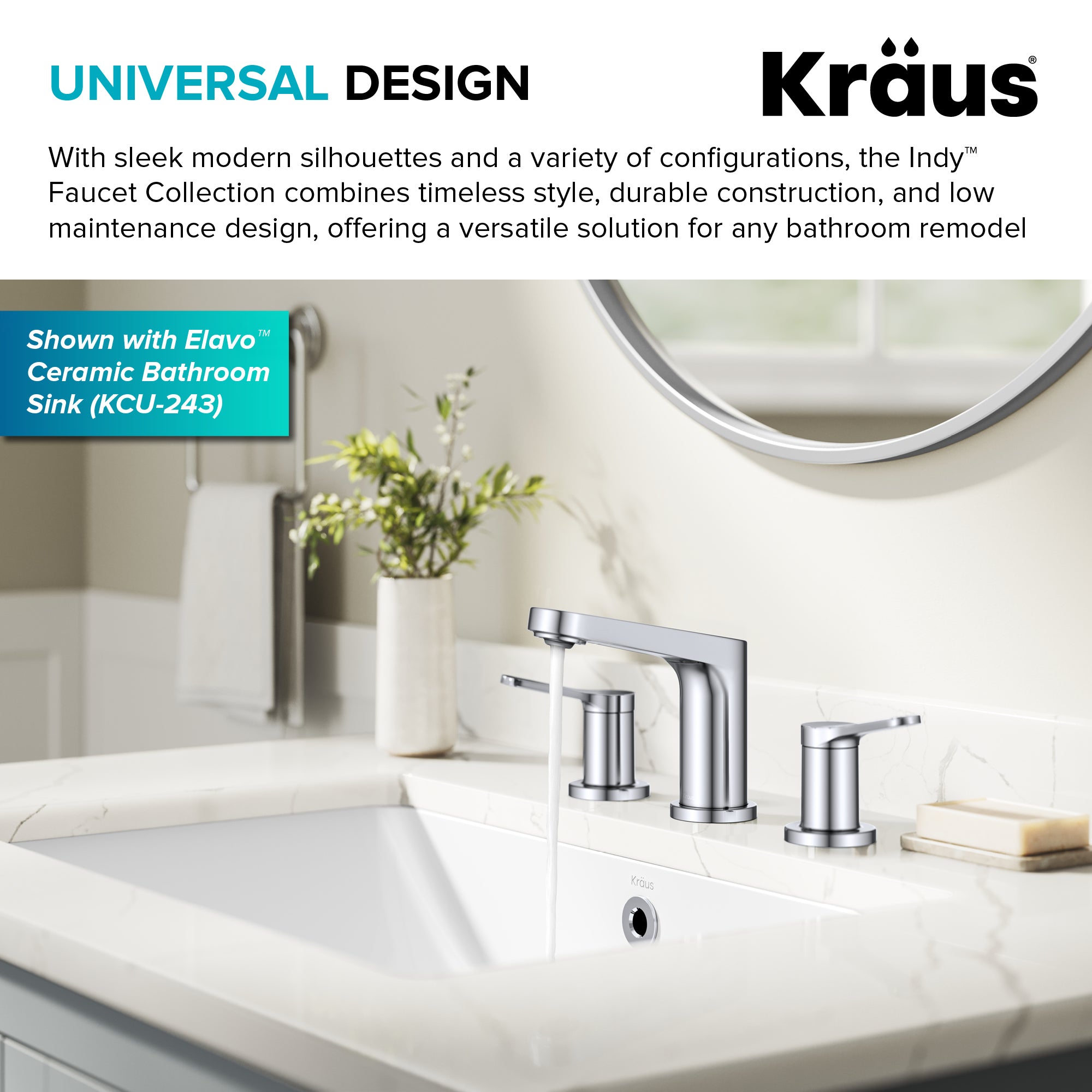 KRAUS Indy Widespread Bathroom Faucet in Chrome-DirectSinks