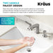 KRAUS Indy Widespread Bathroom Faucet in Chrome-DirectSinks