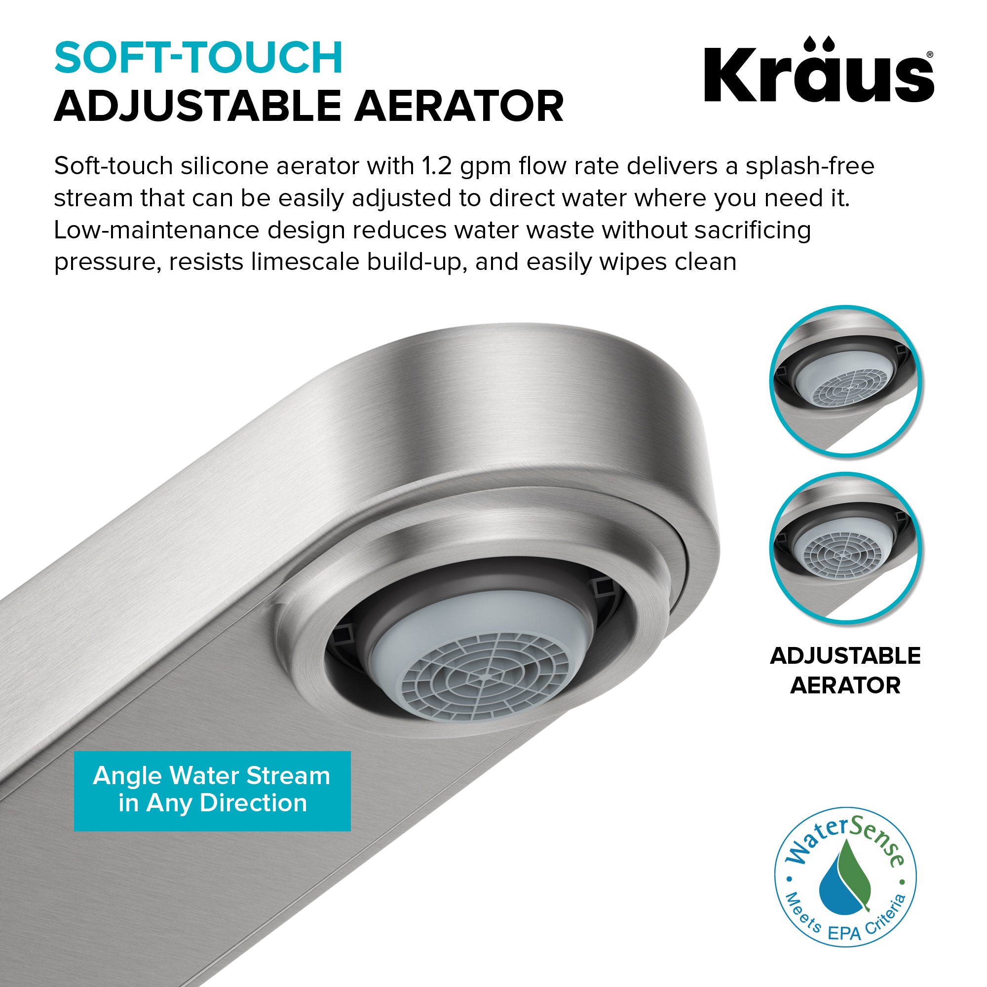 KRAUS Indy Widespread Bathroom Faucet in Chrome-DirectSinks