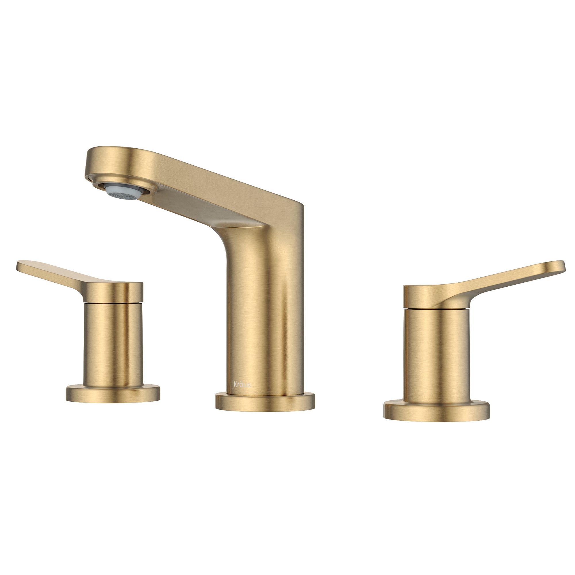 KRAUS Indy Widespread Bathroom Faucet in Spot-Free Brushed Brass-DirectSinks