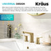 KRAUS Indy Widespread Bathroom Faucet in Spot-Free Brushed Brass-DirectSinks