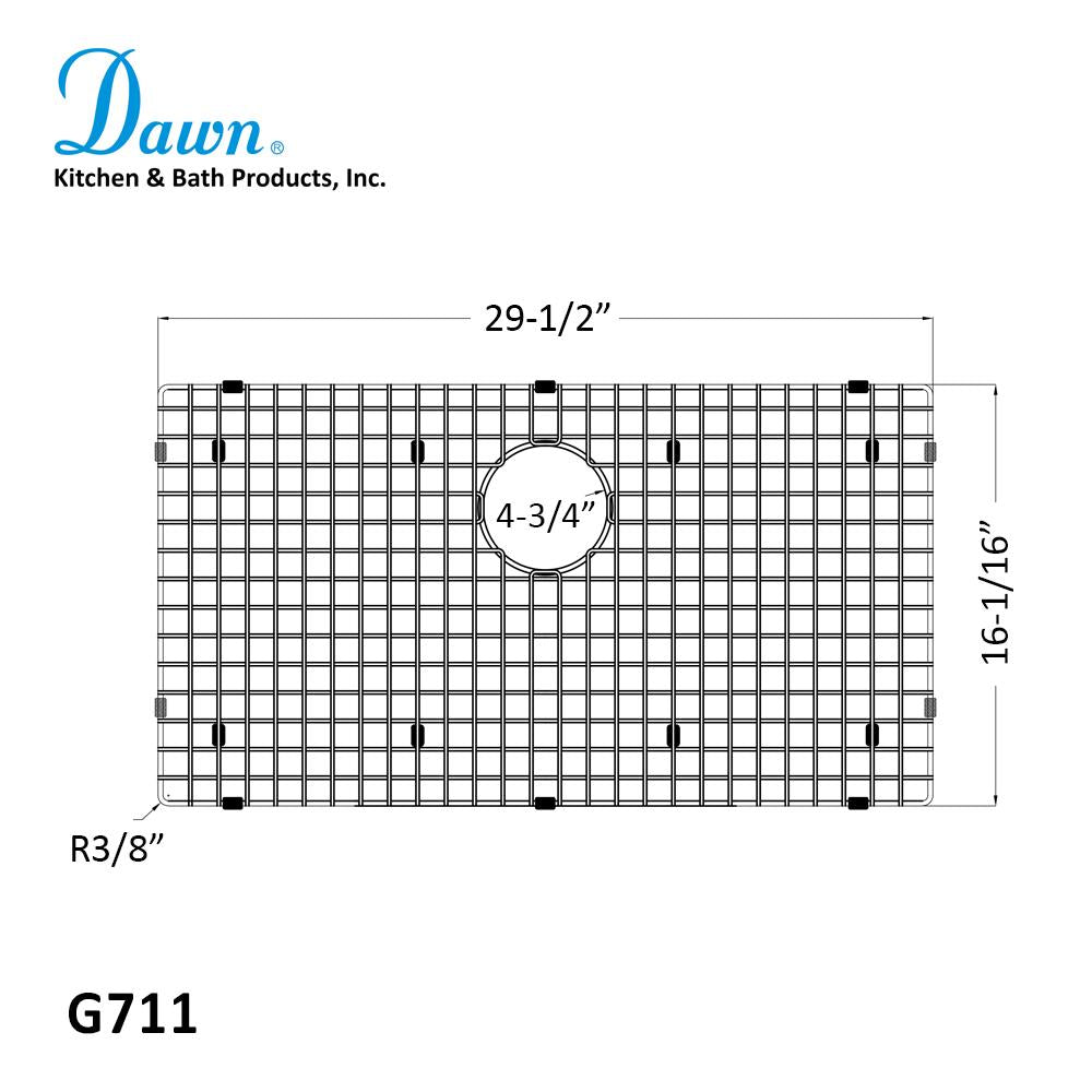 Dawn SRU301610 Sink Bottom Grid