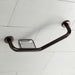 Meridian 10" x 12" Angled Grab Bar with Soap Dish in Oil Rubbed Bronze-DirectSinks