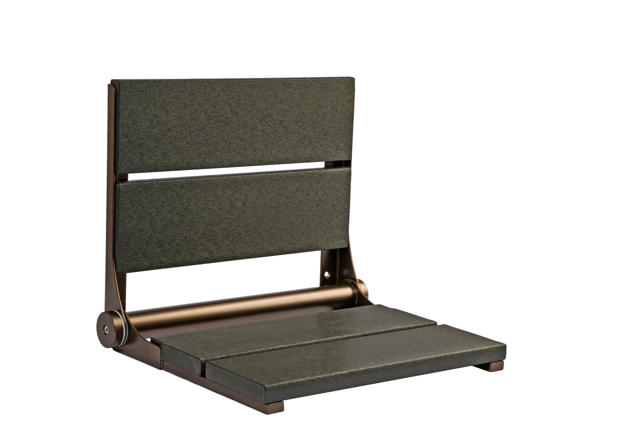 18" Shower Seat with Bronze Frame