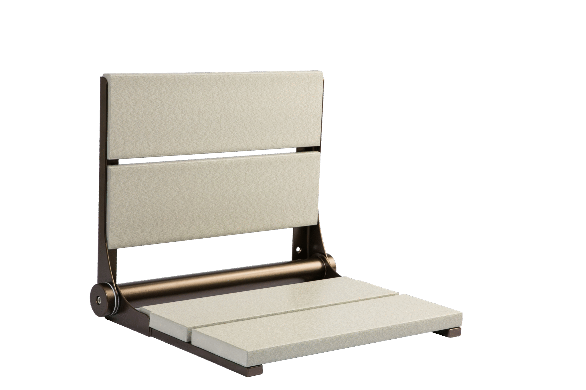 18" Shower Seat with Bronze Frame