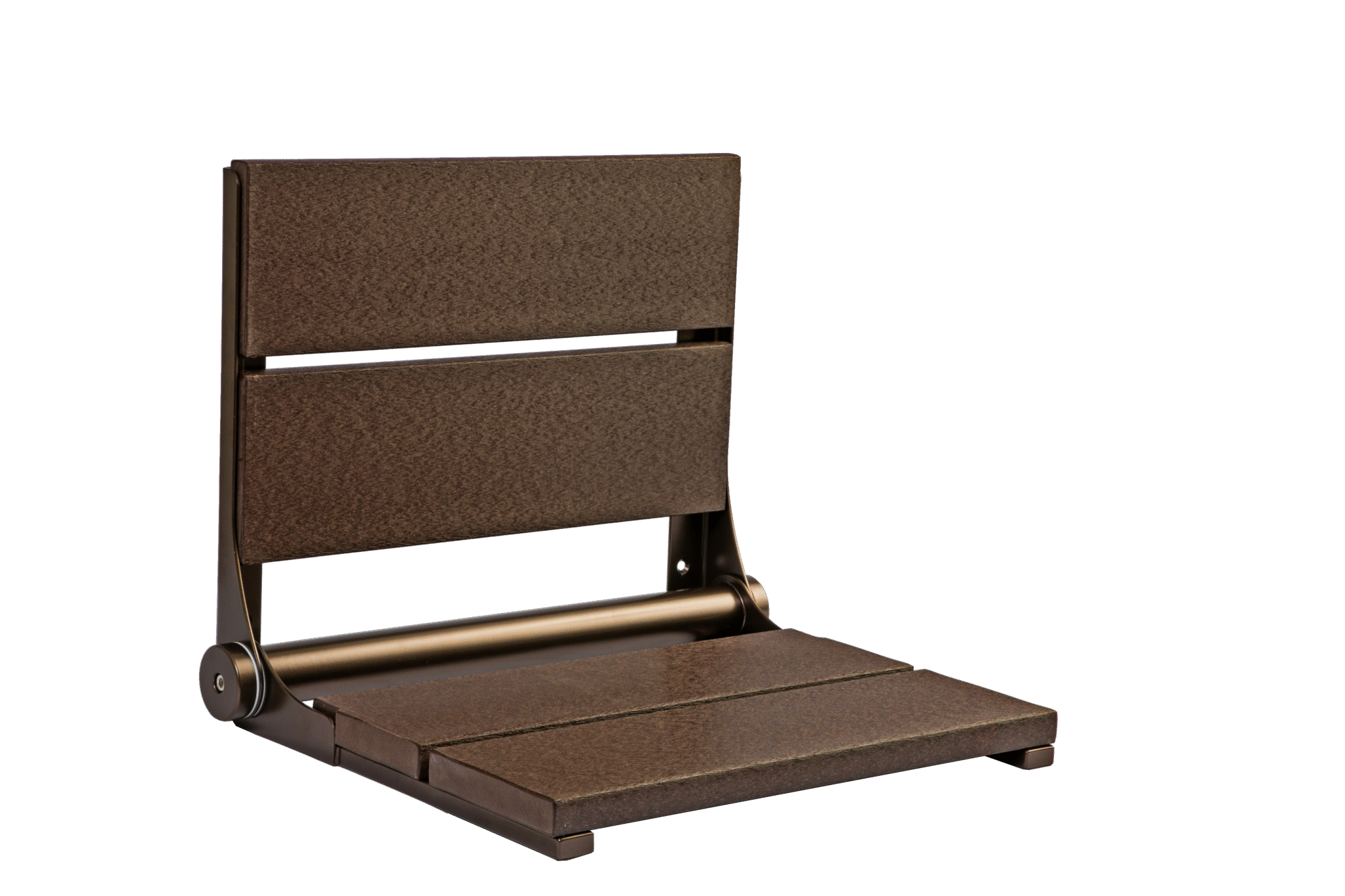 18" Shower Seat with Bronze Frame