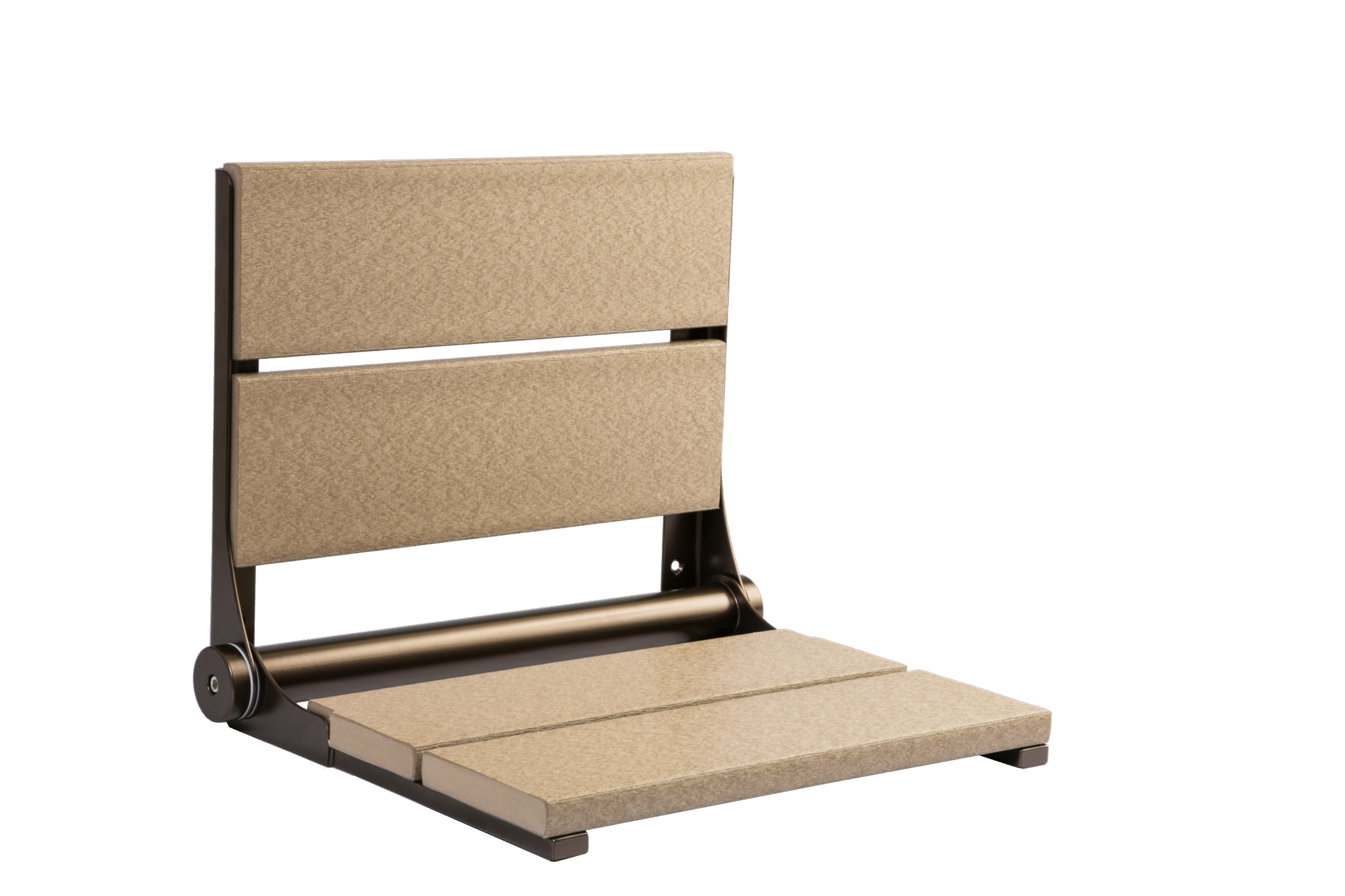18" Shower Seat with Bronze Frame