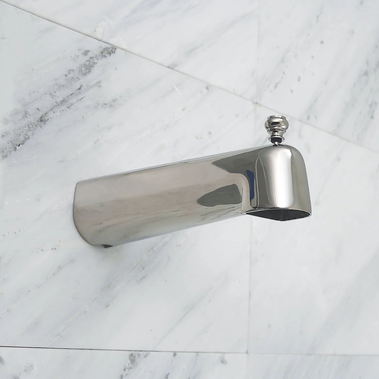 Kingston Brass 10" Brass Tub Spout with Diverter in Polished Nickel