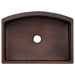 33" Hammered Copper Rounded Apron Front Single Basin Kitchen Sink in Glazed Black-DirectSinks