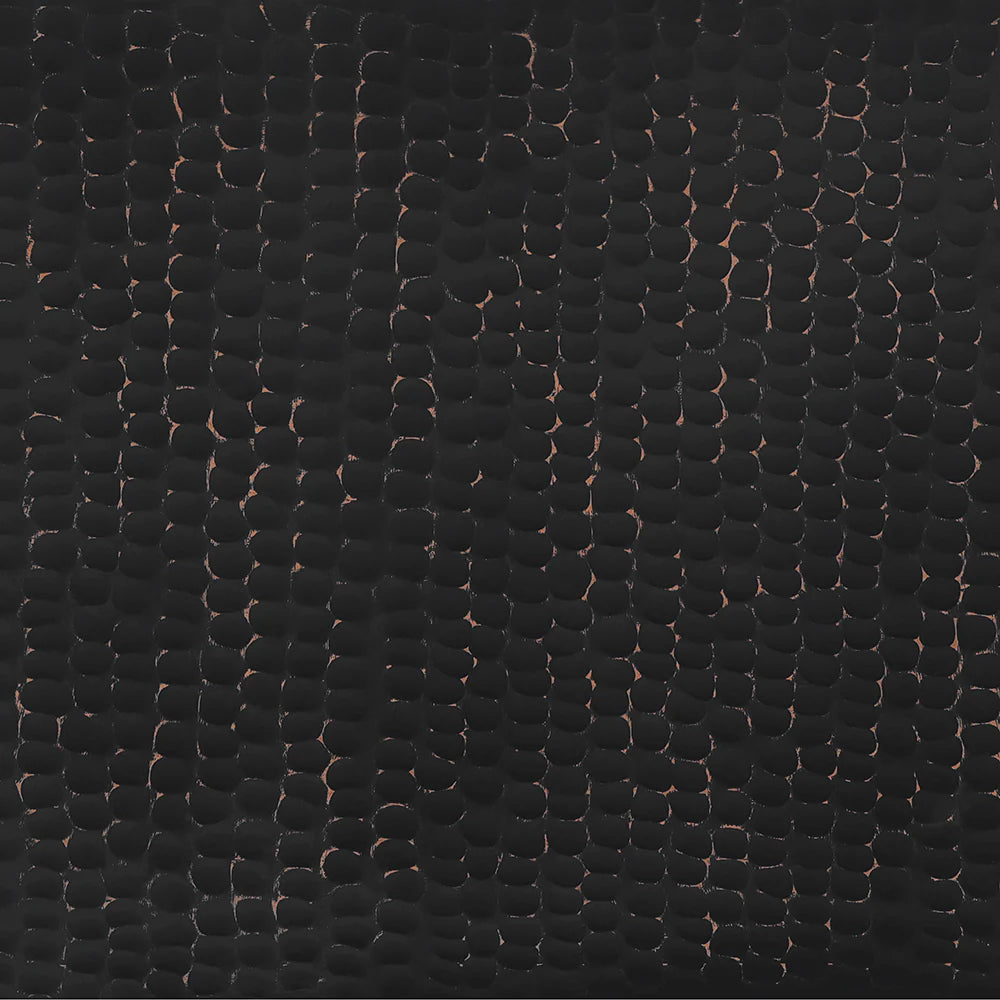 36" Black Glaze Hand Hammered Rectangle Copper Mirror-DirectSinks