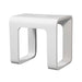 Cube Bathroom Stool in Composite Matte White-DirectSinks