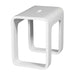 Cube Bathroom Stool in Composite Matte White-DirectSinks