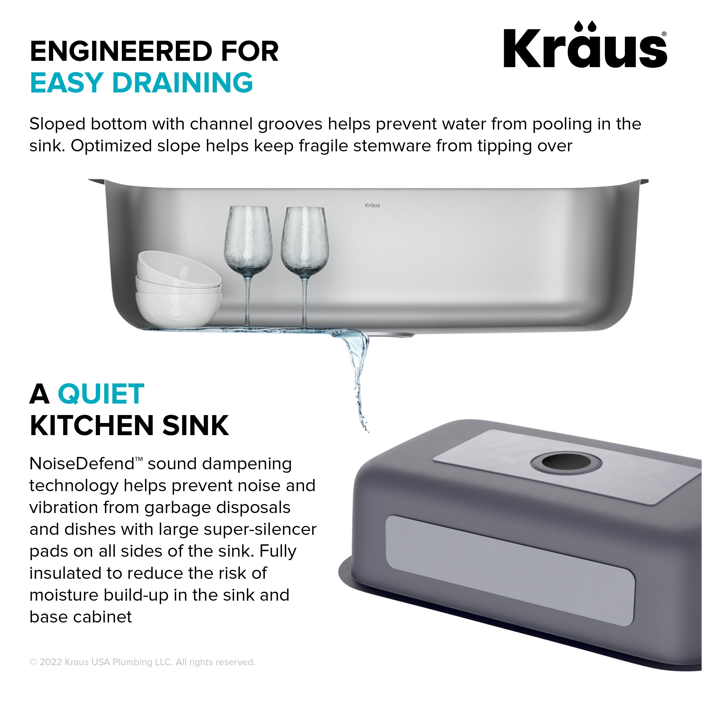 KRAUS 32” Undermount 18 gauge Stainless Steel Single Bowl Kitchen Sink