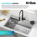 KRAUS Glass Rinser in Matte Black-DirectSinks