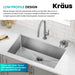 KRAUS Glass Rinser in Spot-Free Stainless-DirectSinks