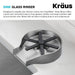 KRAUS Glass Rinser in Spot-Free Stainless-DirectSinks