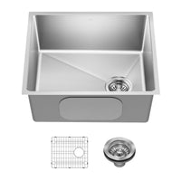 KRAUS Fairlane 21” Undermount Single Bowl 18-Gauge Stainless Steel Kitchen Sink