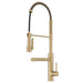 KRAUS Artec Pro 2-Function Single Handle Pull Down Kitchen Faucet in Brushed Brass-DirectSinks