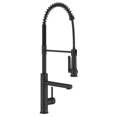 KRAUS Artec Pro 2-Function Single Handle Pull Down Kitchen Faucet in Matte Black-DirectSinks