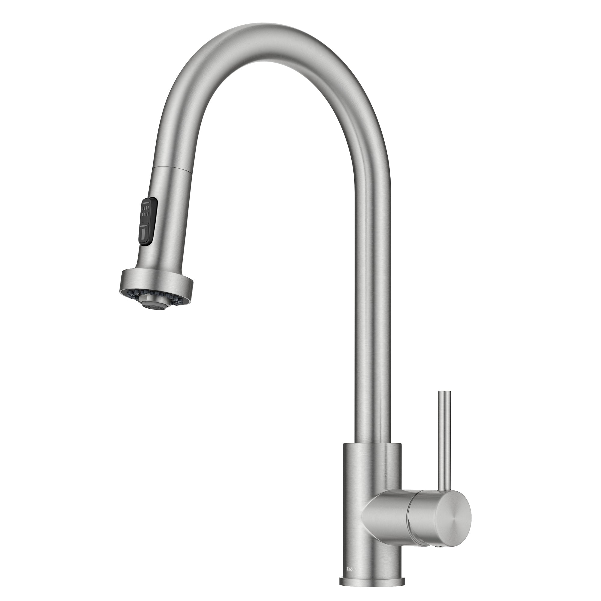 KRAUS 2-Function Single Handle Pull Down Kitchen Faucet in Spot-Free Stainless