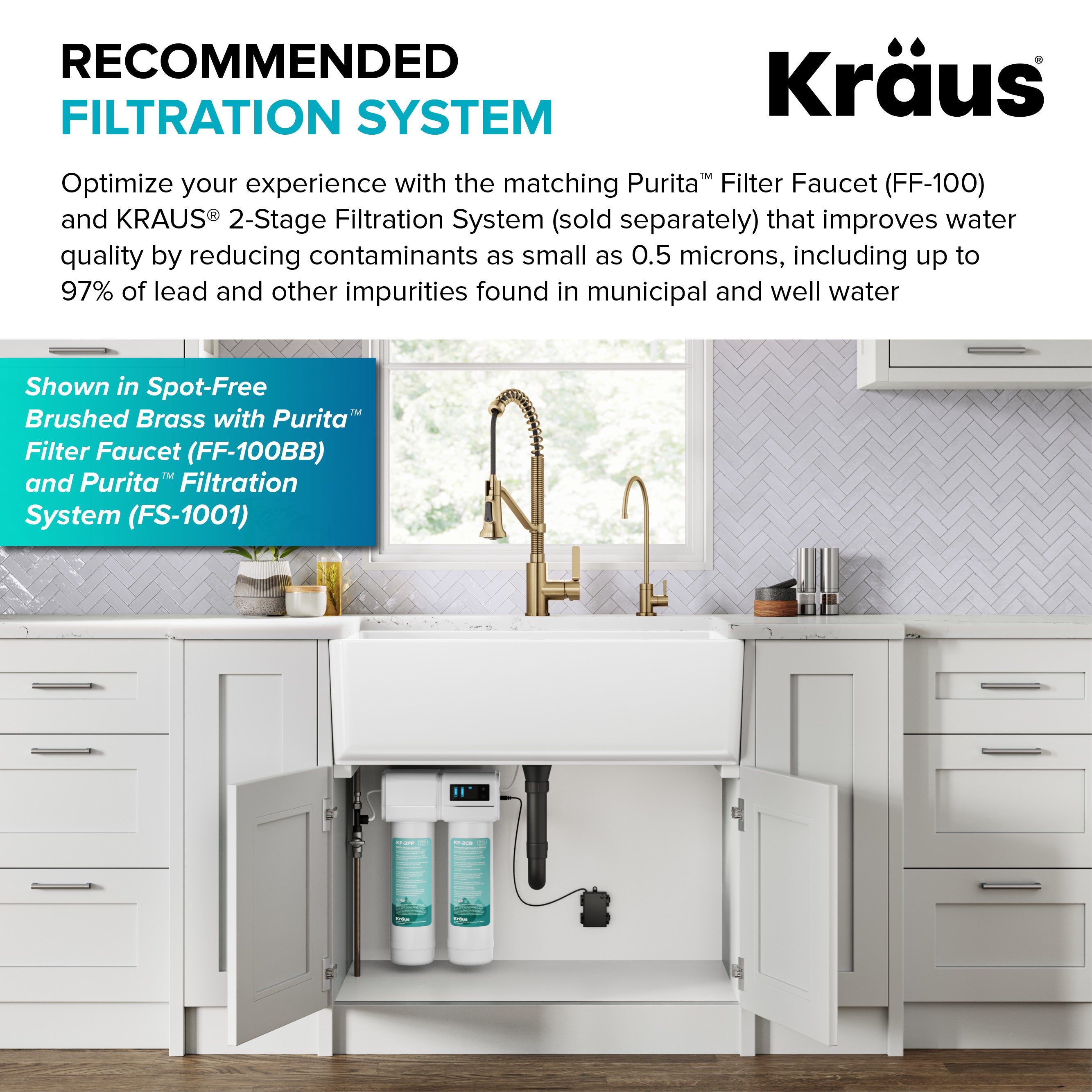 KRAUS Britt Single Handle Pull Down Kitchen Faucet in Matte Black