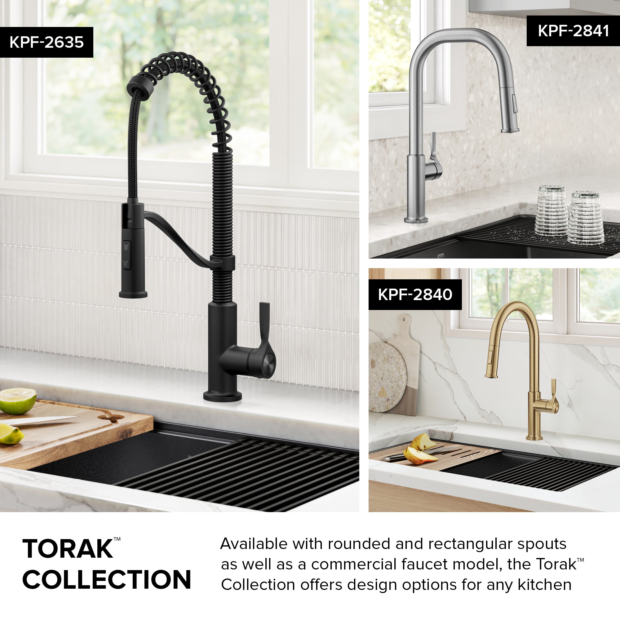 KRAUS Torak Single Handle Pull Down Kitchen Faucet in Spot-Free Stainless