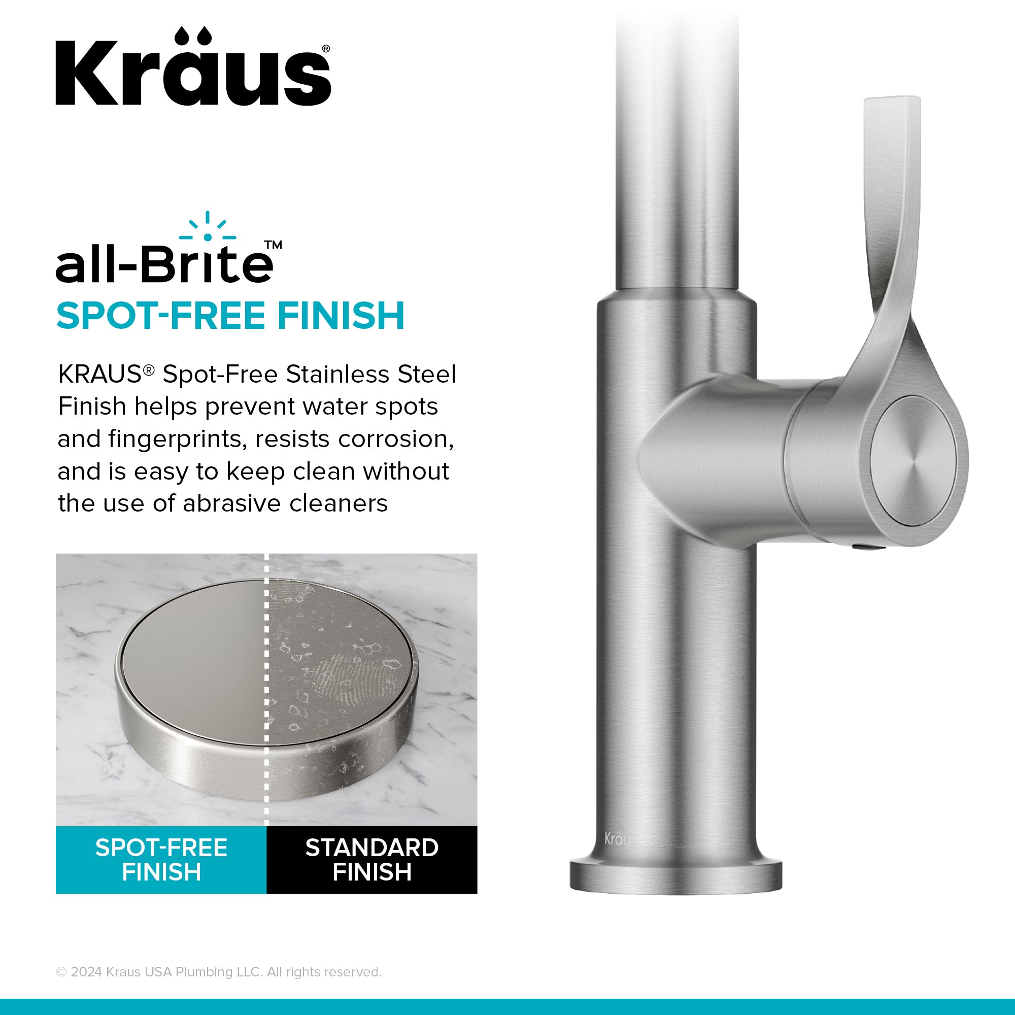 KRAUS Torak Single Handle Pull Down Kitchen Faucet in Spot-Free Stainless