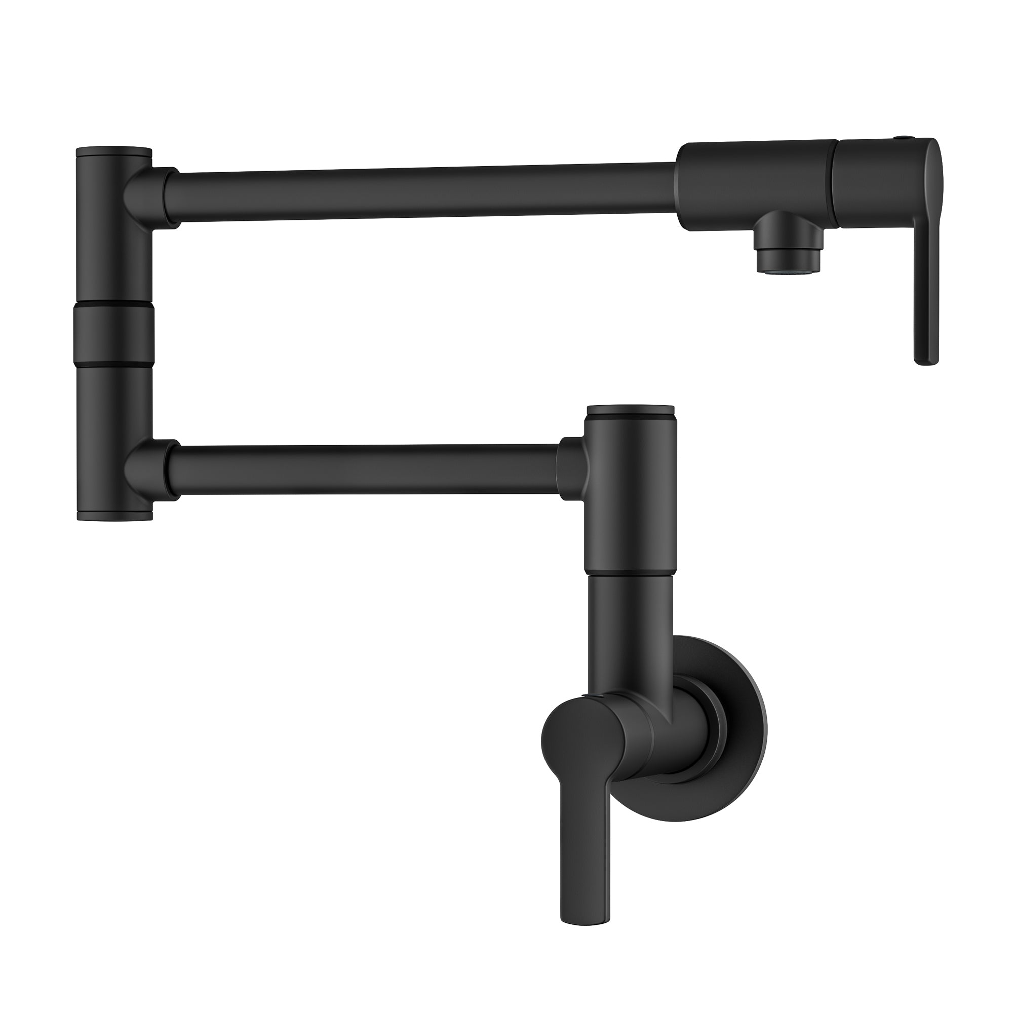 KRAUS Oletto Wall Mount Pot Filler in Matte Black