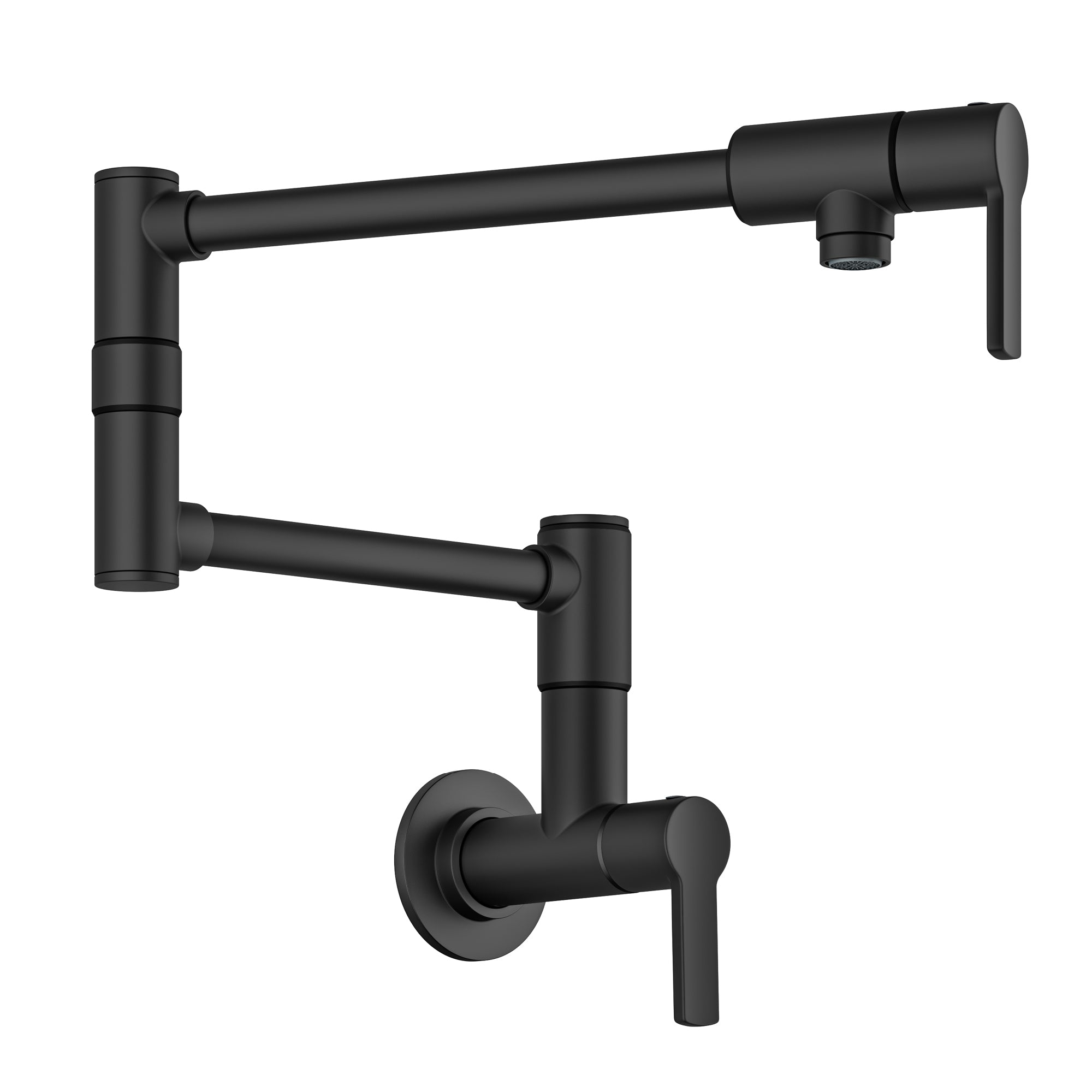 KRAUS Oletto Wall Mount Pot Filler in Matte Black