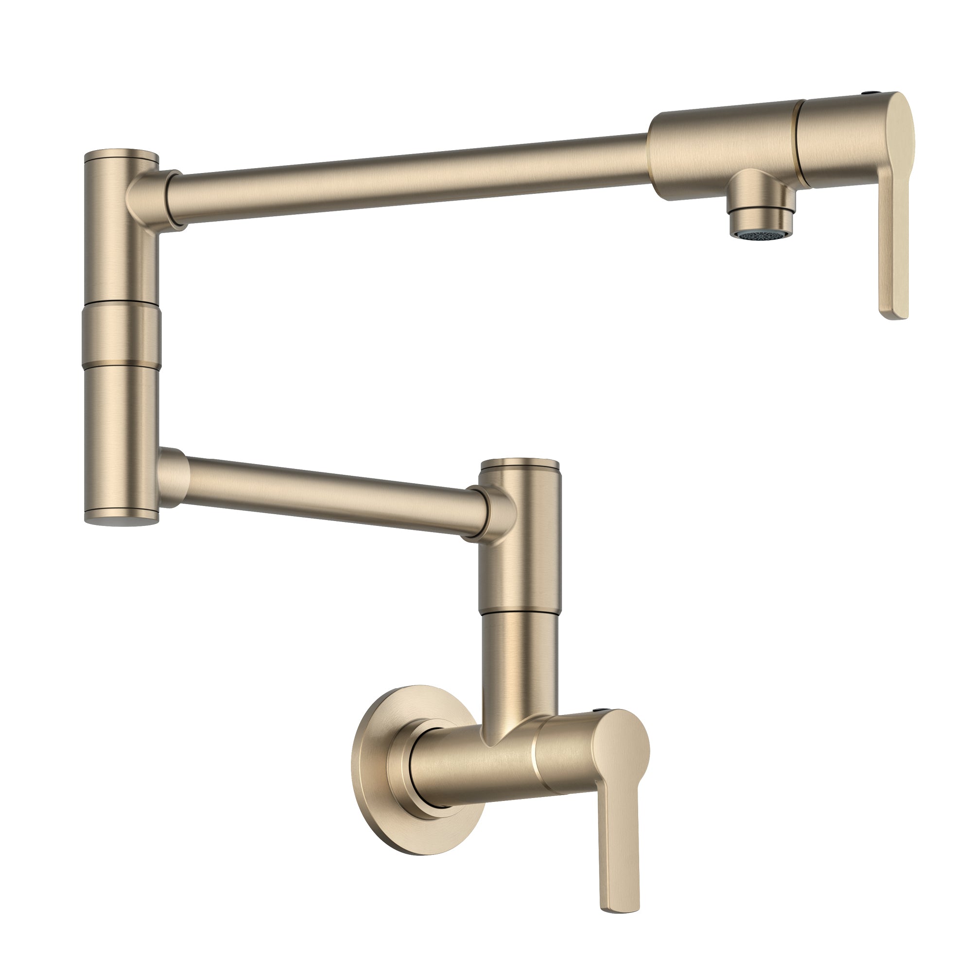 KRAUS Oletto Wall Mount Pot Filler in Antique Champagne Bronze