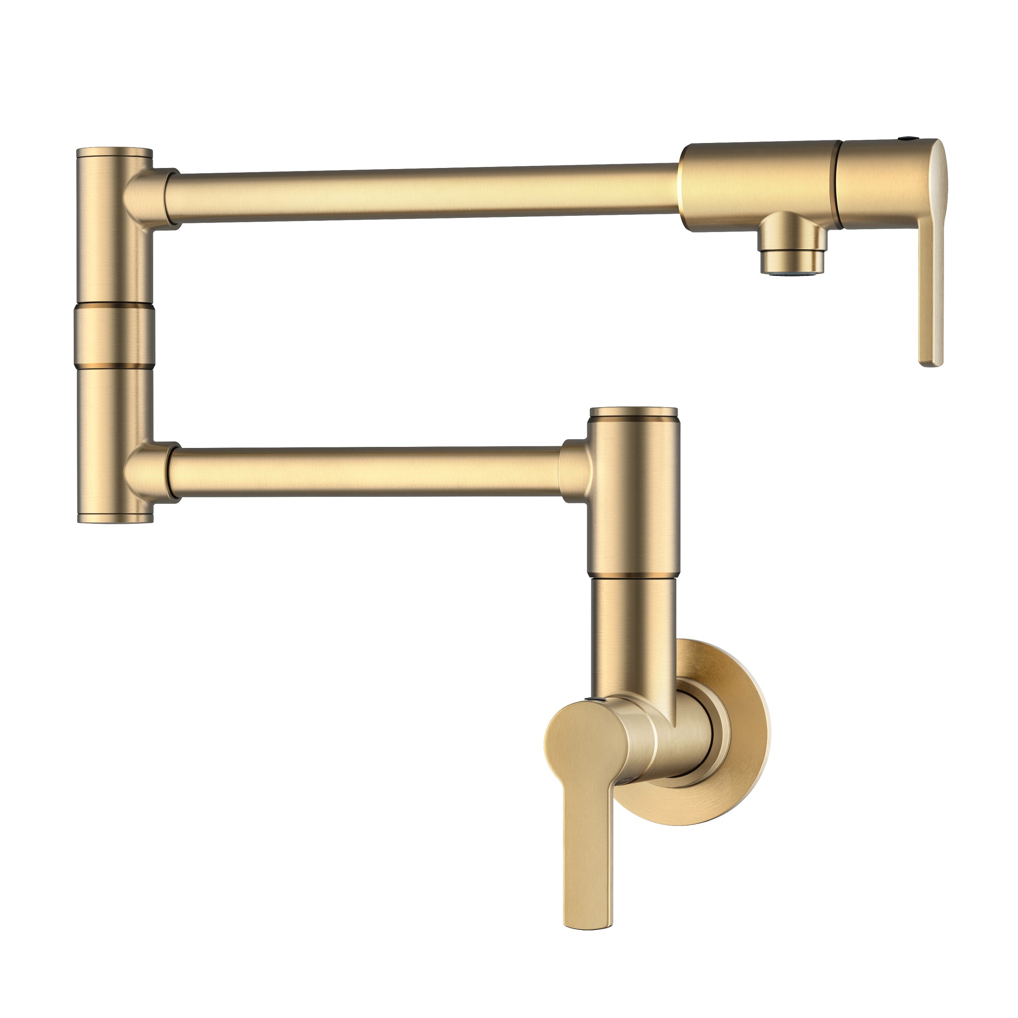KRAUS Oletto Wall Mount Pot Filler in Brushed Brass