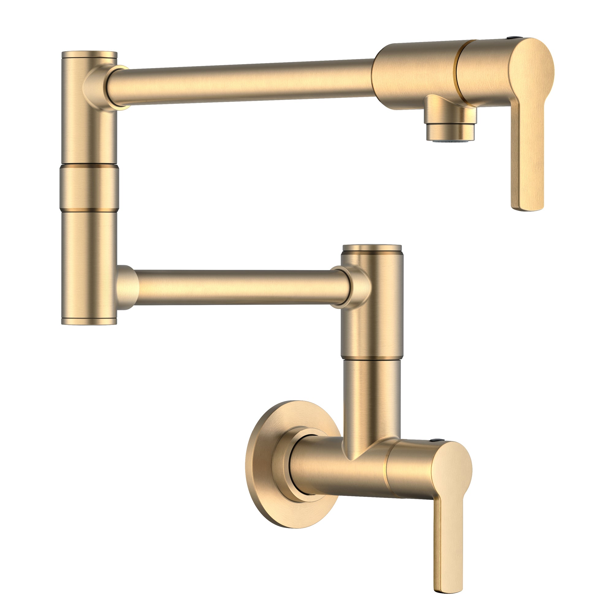 KRAUS Oletto Wall Mount Pot Filler in Brushed Brass