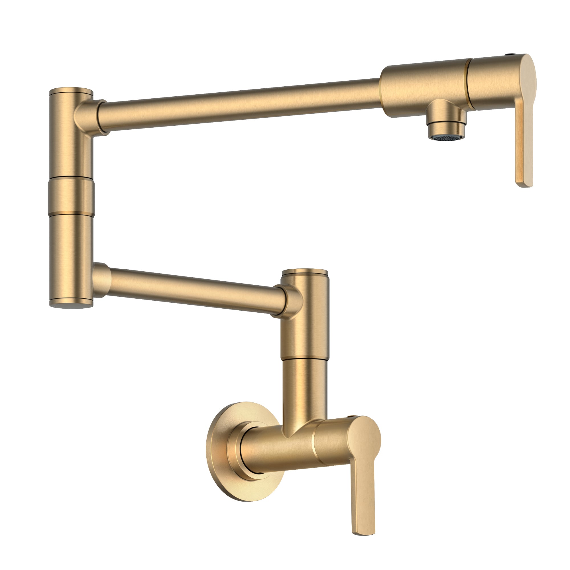 KRAUS Oletto Wall Mount Pot Filler in Brushed Brass