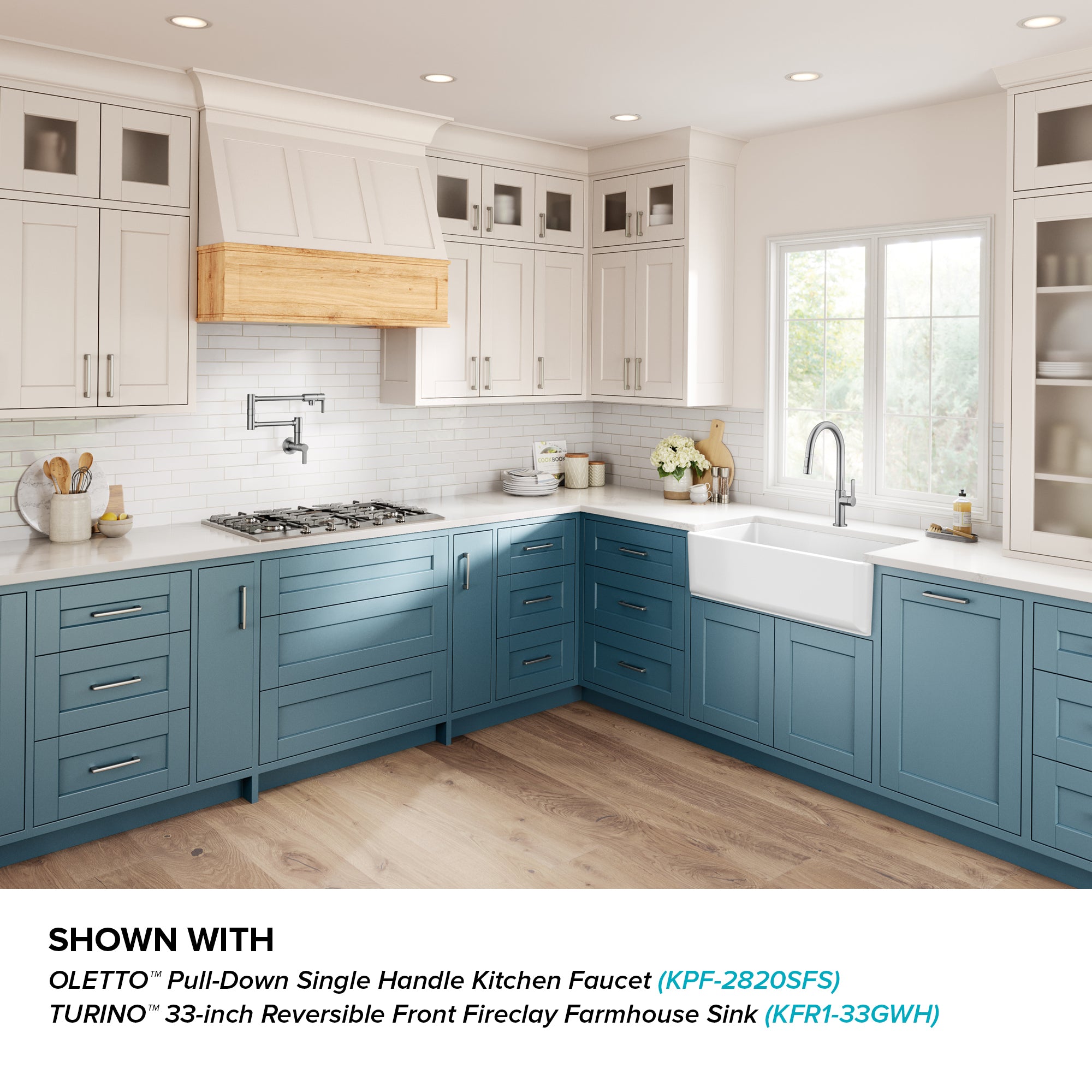 KRAUS Oletto Wall Mount Pot Filler in Spot Free Stainless